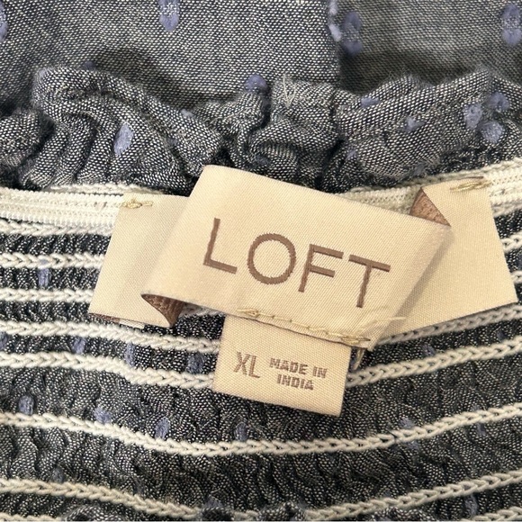 LOFT Clip Smocked Top - Picture 4 of 8